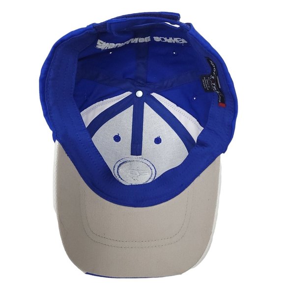 Sport Tek Endurance Corner Strapback Cap Racing Runner Hat Port Authority Blue - Picture 9 of 10